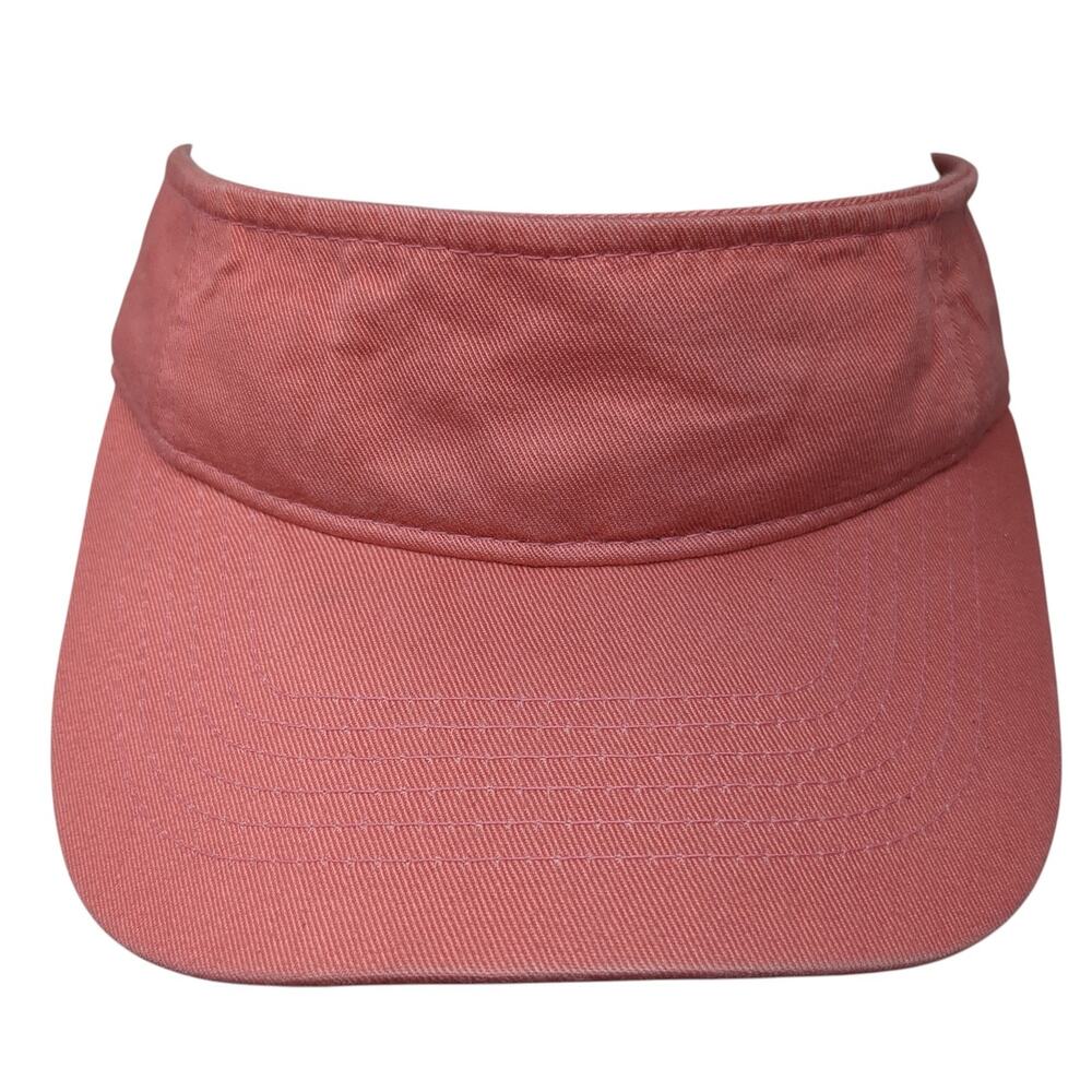 Dpc Dorfman Pacific Co Strapback Visor Hat Pink One Size Adjustable